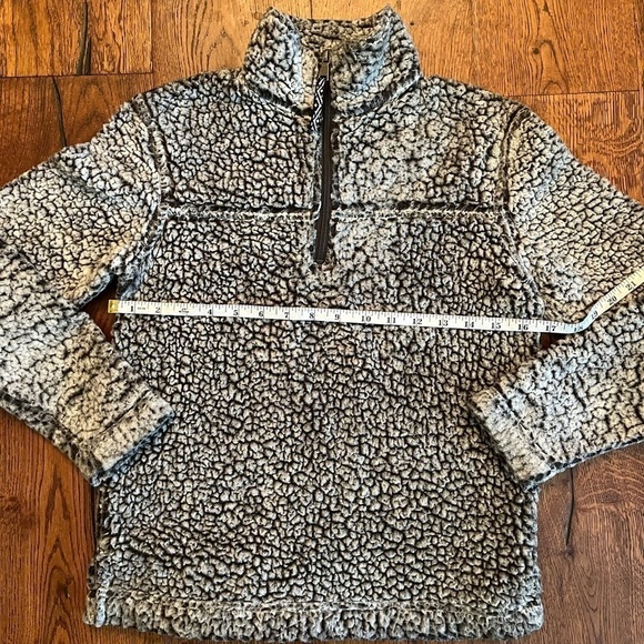 Boxercraft Sherpa Pullover Youth Medium M‎ 1/4 Zip Jacket Frosty Gray Cozy Warm - Picture 4 of 6